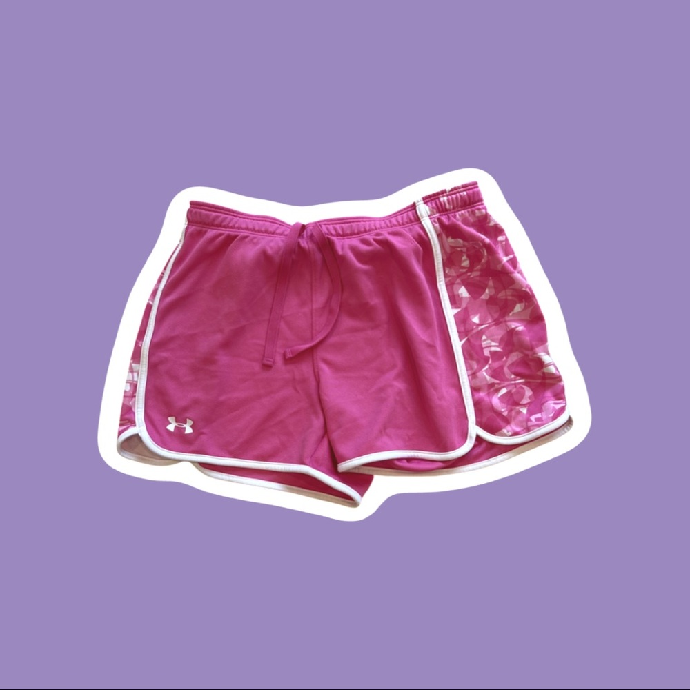 Under armour pink shorts